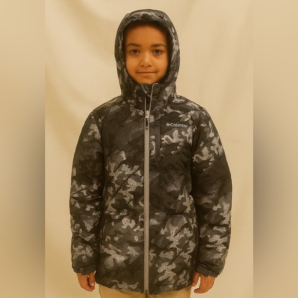 Columbia Gray Camouflage Jacket - Picture 1 of 5